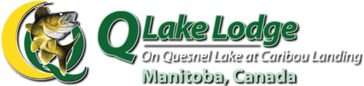 Logo of the website Q Lake Lodge - - Manitoba's best drive-to lodge and fishing resort for Trophy Master Angler walleye & bass